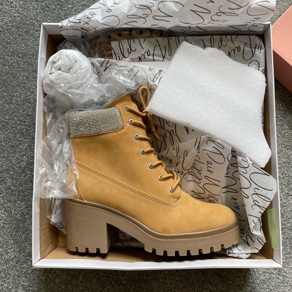 Brand New Heeled bedazzled Booties